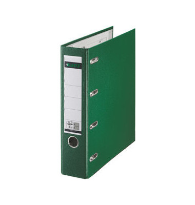Doppelordner Color 1012-00-55, 2x A5 quer 75mm breit Karton vollfarbig grün