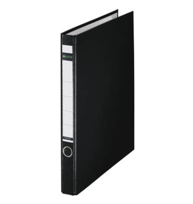 Ringbuch Color 1014-00-95, A4 2 Ringe 25mm Ring-&Oslash; Karton, PP-kaschiert schwarz