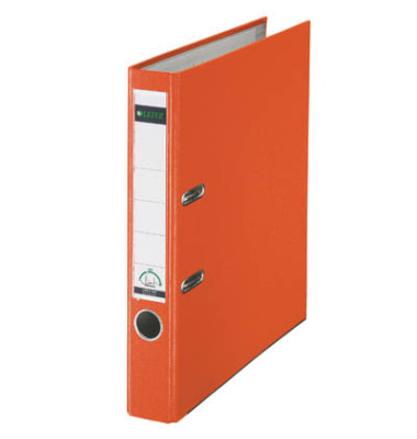 Ordner 1015-50-45, A4 52mm schmal PP vollfarbig orange