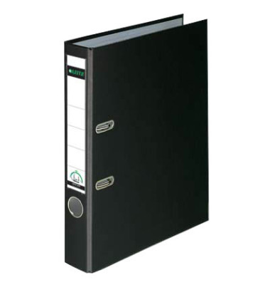 Ordner 1015 1015-50-95, A4 52mm schmal PP vollfarbig schwarz