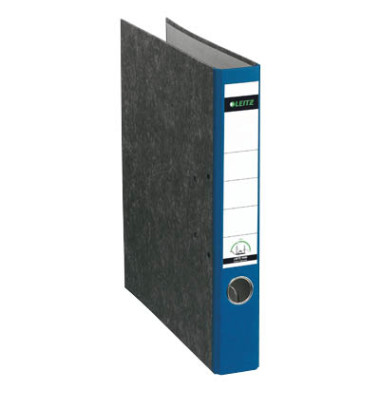 Ordner 1050 1050-50-35, A4 52mm schmal Karton schwarz/blau