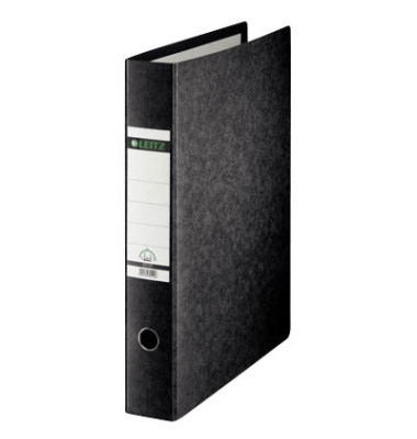 Ordner 1072 1072-00-00, A3 hoch 77mm breit Karton Wolkenmarmor schwarz