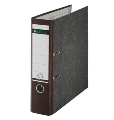 Ordner 1080 1080-50-75, A4 80mm breit Karton schwarz/braun