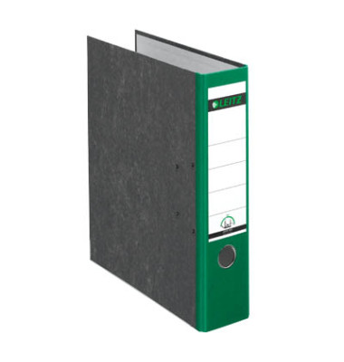 Ordner 1080-50-55, A4 80mm breit Karton Wolkenmarmor grün
