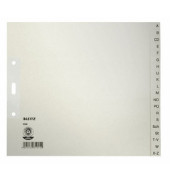 Kartonregister 1200-00-85, A bis Z, A4+ halbe H&ouml;he, 100 g/m&sup2;, graue Taben, 20-teilig