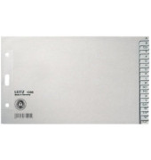 Kartonregister 1206-00-85, A bis Z, A5+ quer, 100 g/m&sup2;, graue Taben, 20-teilig