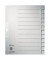 Kartonregister 1222-00-85, 12-teilig blanko, A4+, 100 g/m², graue Taben, 12-teilig