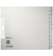 Kartonregister 1230-00-85, Dez bis Jan, A4+ halbe H&ouml;he, 100 g/m&sup2;, graue Taben, 12-teilig