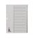 Kartonregister 1231-00-85, 1 bis 31, A4+, 100 g/m², graue Taben, 31-teilig