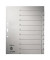 Kartonregister 1232-00-85, 1 bis 10, A4+, 100 g/m², graue Taben, 10-teilig