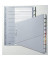 Kunststoffregister 1270-00-00 blanko A4 schräg 0,12mm farbige Fenstertabe zum wechseln 10-teilig