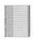 Kunststoffregister 1280-00-00, 1 bis 10, A4+, 120&micro;m, graue Taben, 10-teilig