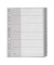 Kunststoffregister 1281-00-00, 1 bis 31, A4+, 120&micro;m, graue Taben, 31-teilig