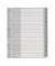Kunststoffregister 1282-00-00, 1 bis 12, A4+, 120&micro;m, graue Taben, 12-teilig