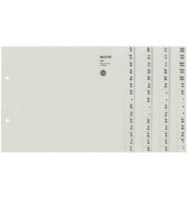 Kartonregister 1304-00-85 A-Z A4 halbe Höhe 100g graue Taben für 4 Ordner 20-teilig