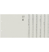 Kartonregister 1308-00-85 A-Z A4 halbe Höhe 100g graue Taben für 8 Ordner 20-teilig
