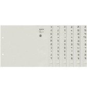Kartonregister 1352-00-85 A-Z A4 halbe Höhe 100g graue Taben für 100 Ordner 20-teilig