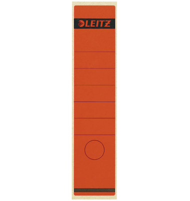 selbstklebende Rückenschilder 1640 1640-10-25 rot breit/lang 61x285mm selbstklebend permanent 