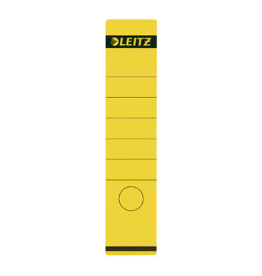 selbstklebende Rückenschilder 1640 1640-00-15 gelb breit/lang 61,5x285mm (BxH) permanent 