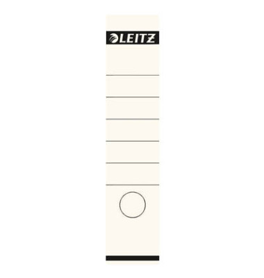 selbstklebende Rückenschilder 1640 1640-00-01 weiß breit/lang 61,5x285mm (BxH) permanent 