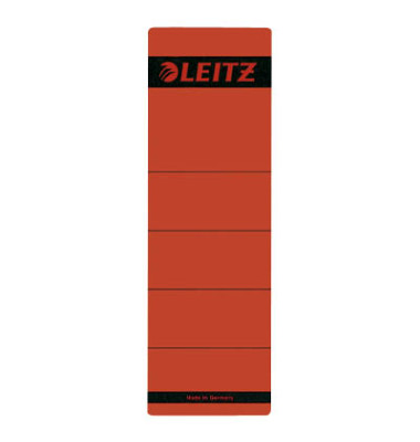 R&uuml;ckenschilder 1642-00-25, rot, breit/kurz, 61,5x192mm, selbstklebend, permanent 