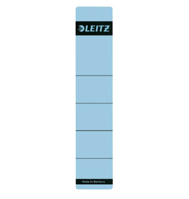 selbstklebende Rückenschilder 1643 1643-00-35 blau schmal/kurz 39x192mm (BxH) selbstklebend permanent 