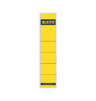 selbstklebende Rückenschilder 1643 1643-00-15 gelb schmal/kurz 39x192mm (BxH) selbstklebend permanent 
