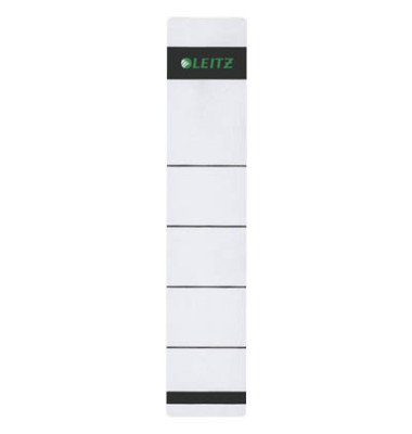 selbstklebende Rückenschilder 1643 1643-00-85 weiß schmal/kurz 39x192mm (BxH) selbstklebend permanent 
