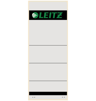 R&uuml;ckenschilder 1647-00-85, grau, breit/kurz, 61x157mm, selbstklebend, permanent 