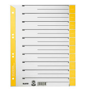 Trennblätter 1652 A4 grau/gelb farbige Taben 230g 100 Blatt Recycling