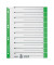 Trennblätter 1652 1652-00-55 A4 grau/grün 230g 