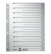 Trennblätter 1652 1652-00-85 A4 grau 230g Karton