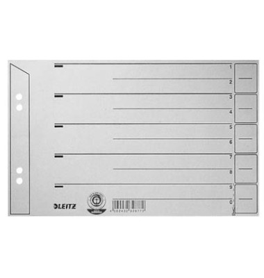 Trennblätter 1656 1656-00-85 A5 quer grau 200g 