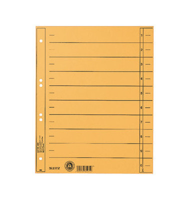 Trennblätter 1658 A4 gelb 230g Karton 100 Blatt Recycling Trennblätter 1658 A4 gelb 230g Karton 100 Blatt Recycling