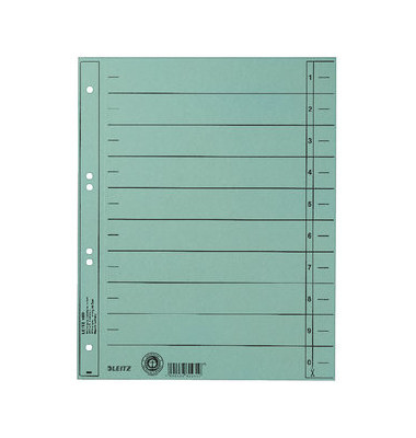 Trennblätter 1658 A4 hellblau 230g Karton 100 Blatt Recycling Trennblätter 1658 A4 hellblau 230g Karton 100 Blatt Recycling