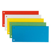 Trennstreifen 1679-60-99 Blanko-Trennstreifen farbig sortiert 180g gelocht 24x10,5cm 