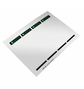 R&uuml;ckenschilder 1680-00-85, wei&szlig;, breit/kurz, 56x190mm, einsteckbar