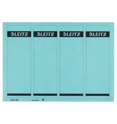 selbstklebende Rückenschilder 1685 1685-20-35 blau breit/kurz 61,5x192mm (BxH) selbstklebend permanent 