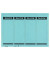 selbstklebende Rückenschilder 1685 1685-20-35 blau breit/kurz 61,5x192mm (BxH) selbstklebend permanent 