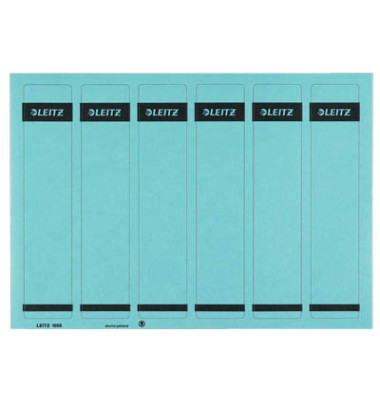 selbstklebende Rückenschilder 1686 1686-20-35 blau schmal/kurz 39x192mm (BxH) selbstklebend permanent 