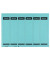 selbstklebende Rückenschilder 1686 1686-20-35 blau schmal/kurz 39x192mm (BxH) selbstklebend permanent 