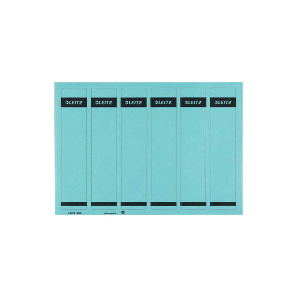 4002432332724 - selbstklebende Rückenschilder 1686 1686-20-35 blau schmal kurz 39x192mm (BxH) selbstklebend permanent  4002432332724 150 Stück