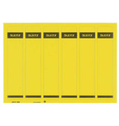 R&uuml;ckenschilder 1686-20-15, gelb, schmal/kurz, 39x192mm, selbstklebend, permanent 