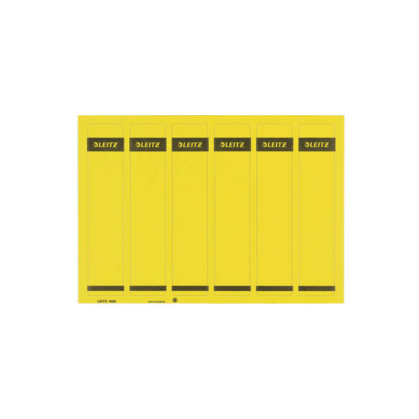 4002432332700 - selbstklebende Rückenschilder 1686 1686-20-15 gelb schmal kurz 39x192mm (BxH) selbstklebend permanent  4002432332700 150 Stück