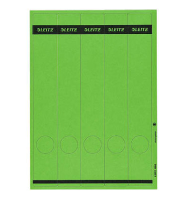 R&uuml;ckenschilder 1688-00-55, gr&uuml;n, schmal/lang, 39x285mm, selbstklebend, permanent 