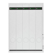 R&uuml;ckenschilder 1688-00-85, grau, schmal/lang, 39x285mm, selbstklebend, permanent 