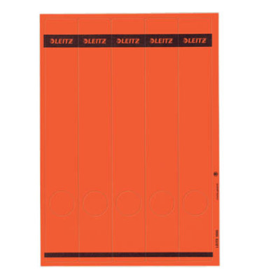 R&uuml;ckenschilder 1688-00-25, rot, schmal/lang, 39x285mm, selbstklebend, permanent 
