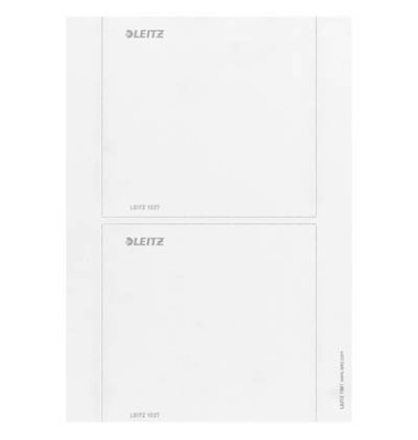 R&uuml;ckenschilder 1691-00-85, wei&szlig;, schmal/kurz, 146x156mm, einsteckbar