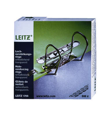 Lochverst&auml;rkungsringe selbstklebend PP wei&szlig;