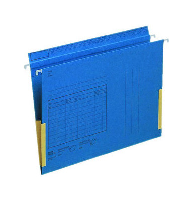 Hängetasche A4 SERIE 18 blau Manilakarton seitliche Frösche 18160035